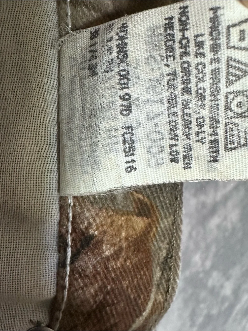 Wrangler Realtree-Style Camo Chinos in Brown & Green
